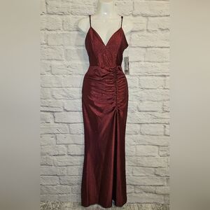Honey and Rosie Shimmering Wine Dress